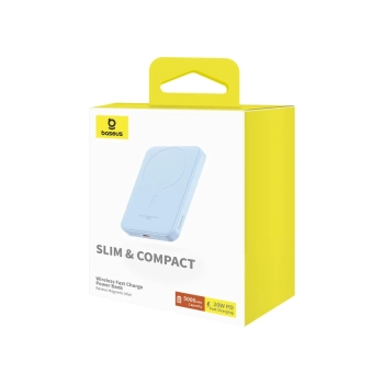  Mini powerbank 5000mAh 20W + kabel USB-C 20V / 3A niebieski - zdj. dodatkowe 3