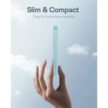  Mini powerbank 5000mAh 20W + kabel USB-C 20V / 3A niebieski - zdj. dodatkowe 6