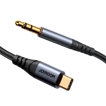  Kabel audio stereo do telefonu AUX 3.5 mm mini jack - USB-C 1.2m czarny - zdj. dodatkowe 3