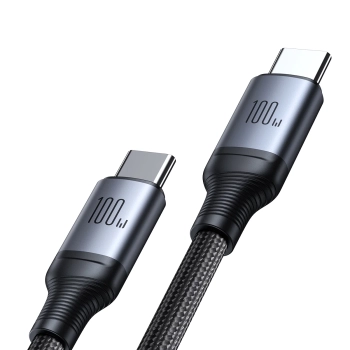  2w1 Kabel przewód Speedy Series USB-C - 2x USB-C 1.5m czarny - zdj. dodatkowe 1