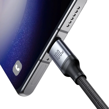  2w1 Kabel przewód Speedy Series USB-C - 2x USB-C 1.5m czarny - zdj. dodatkowe 2