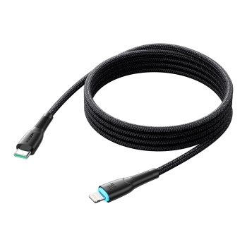  Kabel przewód do iPhone Starry Series USB-C - Lightning 30W 1m czarny - zdj. dodatkowe 1