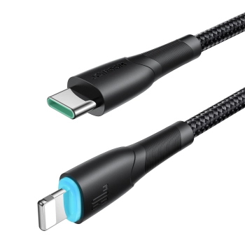  Kabel przewód do iPhone Starry Series USB-C - Lightning 30W 1m czarny - zdj. dodatkowe 6
