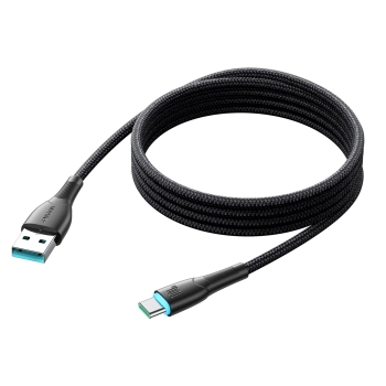  Kabel przewód Starry Series USB-A - USB-C 100W 1m czarny - zdj. dodatkowe 2