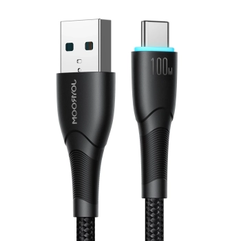  Kabel przewód Starry Series USB-A - USB-C 100W 1m czarny - zdj. dodatkowe 5