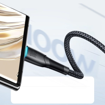  Kabel przewód Starry Series USB-A - USB-C 100W 1m czarny - zdj. dodatkowe 7