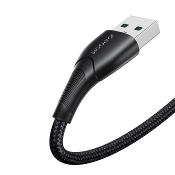  Kabel przewód Starry Series USB-A - USB-C 3A 1m czarny - zdj. dodatkowe 1