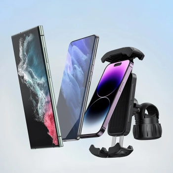  Uchwyt rowerowy do telefonu QuickGo na kierownicę czarny - zdj. dodatkowe 8