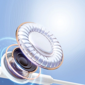  Zestaw słuchawkowy słuchawki douszne USB-C JR-EC05 białe - zdj. dodatkowe 8