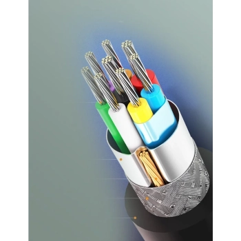  Kabel przewód USB 3.0 - USB-C 3A 1m czarny - zdj. dodatkowe 5