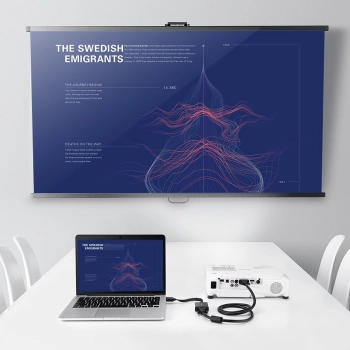  Adapter przejściówka HDMI - VGA micro USB AUX audio 3.5 mm mini jack czarny - zdj. dodatkowe 5