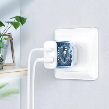  Ładowarka sieciowa USB-C i USB 20W PPS PD QC 3.0 AFC FCP biały - zdj. dodatkowe 10