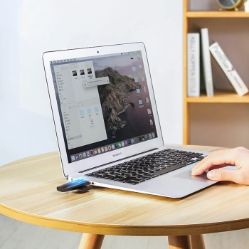  Adapter 2 wtyczki USB-A i USB-C czytnik kart SD i micro SD czarny - zdj. dodatkowe 1