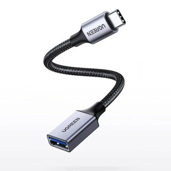  Adapter przejściówka kabla USB-C na USB-A 5Gb/s 15cm czarny - zdj. dodatkowe 1