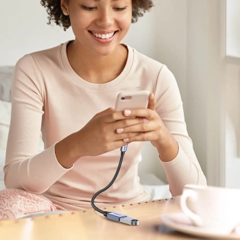  Adapter przejściówka kabla USB-C na USB-A 5Gb/s 15cm czarny - zdj. dodatkowe 8