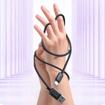  Kabel przewód USB - USB-C 3A 1.2m czarny - zdj. dodatkowe 10