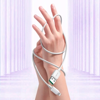  Kabel przewód do iPhone Lightning - USB 2.4A 1.2m biały - zdj. dodatkowe 9