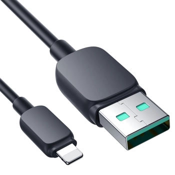  Kabel przewód do iPhone Lightning - USB 2.4A 1.2m czarny - zdj. dodatkowe 1