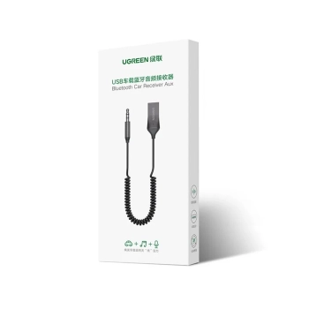  Odbiornik dźwięku adapter audio Bluetooth 5.3 kabel USB AUX jack czarny - zdj. dodatkowe 4