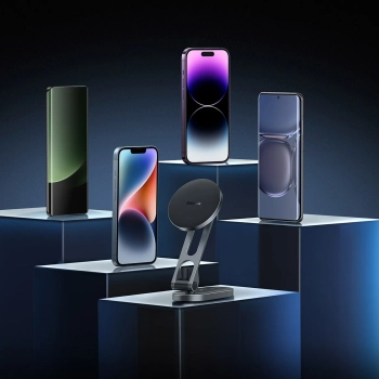  Uchwyt magnetyczny samochodowy na telefon na kokpit T-Space srebrny - zdj. dodatkowe 8