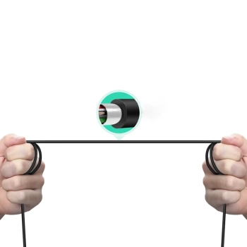  Kabel przewód do drukarki skaneru faxu USB-C - USB-B 1m czarny - zdj. dodatkowe 2