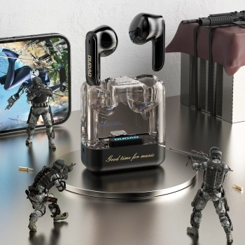  Bezprzewodowe słuchawki TWS Dudao U18Pro Bluetooth 5.3 czarne - zdj. dodatkowe 1