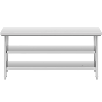  Stół blat roboczy centralny stalowy 2 półki 180 x 70 cm do 600 kg - zdj. dodatkowe 4