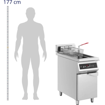  Frytownica indukcyjna wolnostojąca z szafką 30 l 60-190 C 380 V 10000 W - zdj. dodatkowe 2