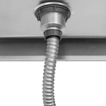  Zlew basen jednokomorowy z ociekaczem półką i rantem lewy 160 x 60 x 97 cm - zdj. dodatkowe 3