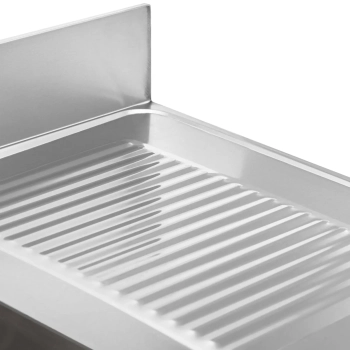  Zlew basen dwukomorowy z ociekaczem półką i rantem 140 x 60 x 97 cm - zdj. dodatkowe 4