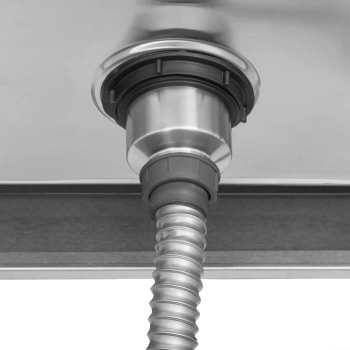  Zlew basen dwukomorowy z ociekaczem półką i rantem 160 x 60 x 97 cm - zdj. dodatkowe 3