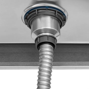  Zlew basen jednokomorowy z ociekaczem półką i rantem lewy 100 x 70 x 97 cm - zdj. dodatkowe 3