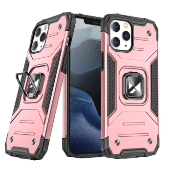 Etui pancerny pokrowiec do iPhone 14 Pro Max uchwyt magnetyczny Ring Armor złoty