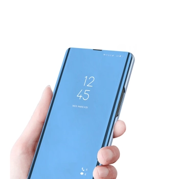  Błyszczące etui z klapką do Xiaomi Redmi Note 12 5G / Poco X5 Pro 5G Clear View Case niebieski - zdj. dodatkowe 4