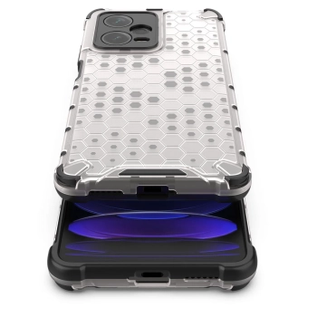  Etui pancerny hybrydowy pokrowiec do Xiaomi Redmi Note 12 Pro+ Honeycomb czarny - zdj. dodatkowe 10
