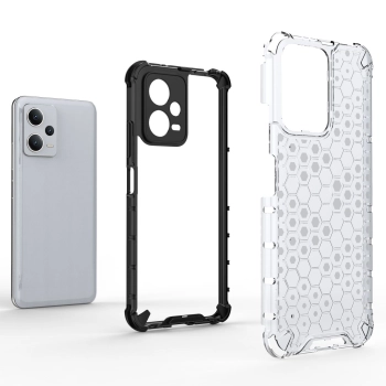  Etui pancerny hybrydowy pokrowiec do Xiaomi Redmi Note 12 5G / Poco X5 5G Honeycomb czarny - zdj. dodatkowe 2