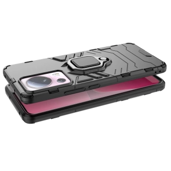  Etui pancerny pokrowiec do Xiaomi 13 Lite uchwyt magnetyczny Ring Armor czarny - zdj. dodatkowe 7