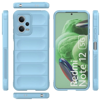  Etui elastyczny pokrowiec do Xiaomi Redmi Note 12 5G / Poco X5 5G Magic Shield Case jasnoniebieski - zdj. dodatkowe 1