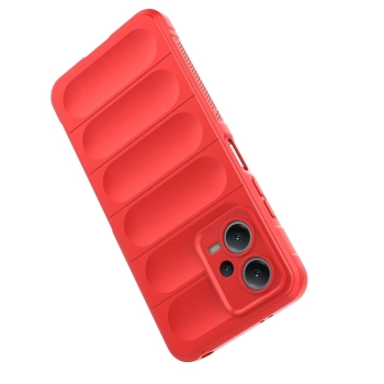  Etui elastyczny pokrowiec do Xiaomi Redmi Note 12 5G / Poco X5 5G Magic Shield Case czerwony - zdj. dodatkowe 3