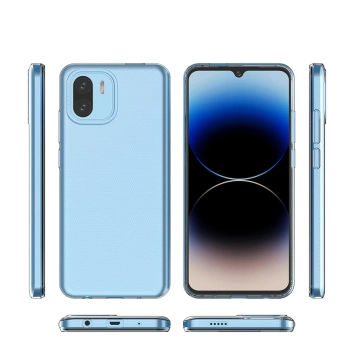  Ultra cienkie etui pokrowiec 0.5mm do Xiaomi Redmi A2 / Redmi A1 Ultra Clear przezroczyste - zdj. dodatkowe 2