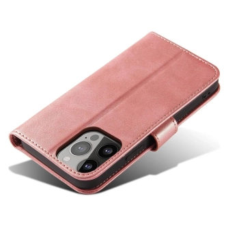  Pokrowiec etui z klapką i portfelem do Xiaomi Redmi Note 12 5G / Poco X5 5G Magnet Case różowe - zdj. dodatkowe 5