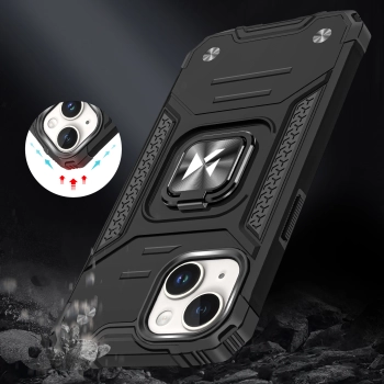  Pancerne etui z uchwytem na palec do iPhone 15 Plus Ring Armor niebieski - zdj. dodatkowe 6