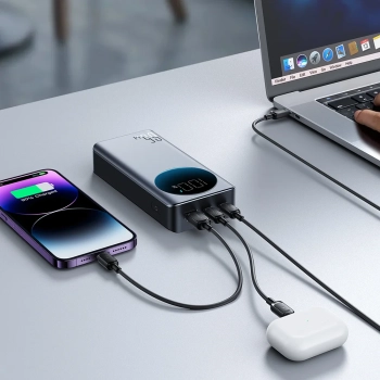  Cyfrowy powerbank 20000mAH 65W 3A USB USB-C czarny - zdj. dodatkowe 10