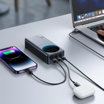  Cyfrowy powerbank 30000mAH 65W 3A USB USB-C czarny - zdj. dodatkowe 9