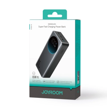  Cyfrowy powerbank 30000mAH 65W 3A USB USB-C czarny - zdj. dodatkowe 1