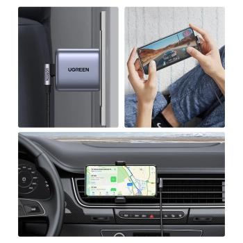  Kabel przewód kątowy USB-C w oplocie 480Mb/s 0.5m czarno szary - zdj. dodatkowe 3