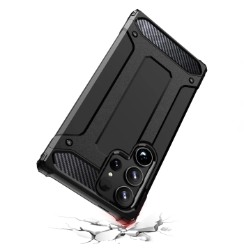  Etui pancerne wzmacniane do Samsung Galaxy S24 Ultra Hybrid Armor czarne - zdj. dodatkowe 7