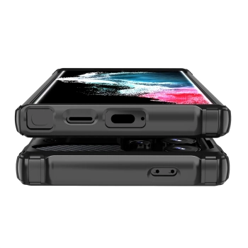  Etui pancerne wzmacniane do Samsung Galaxy S24 Ultra Hybrid Armor czarne - zdj. dodatkowe 8