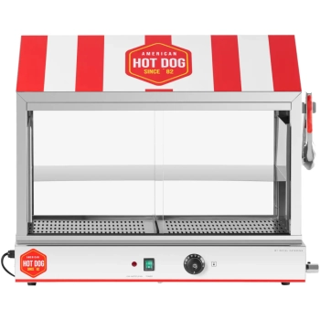  Podgrzewacz witryna grzewcza do hot dogów na 300 parówek 100 bułek 30 - 110 C 2400 W - zdj. dodatkowe 6