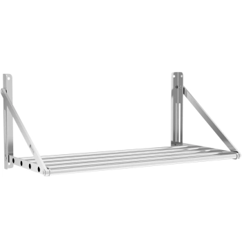  Półka ścienna wisząca stalowa nierdzewna składana 80 x 45 cm - zdj. dodatkowe 1